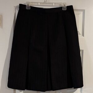 NWOT Mario Serrani Italy Black Basket Weave A-Line Skirt size‎ 12
